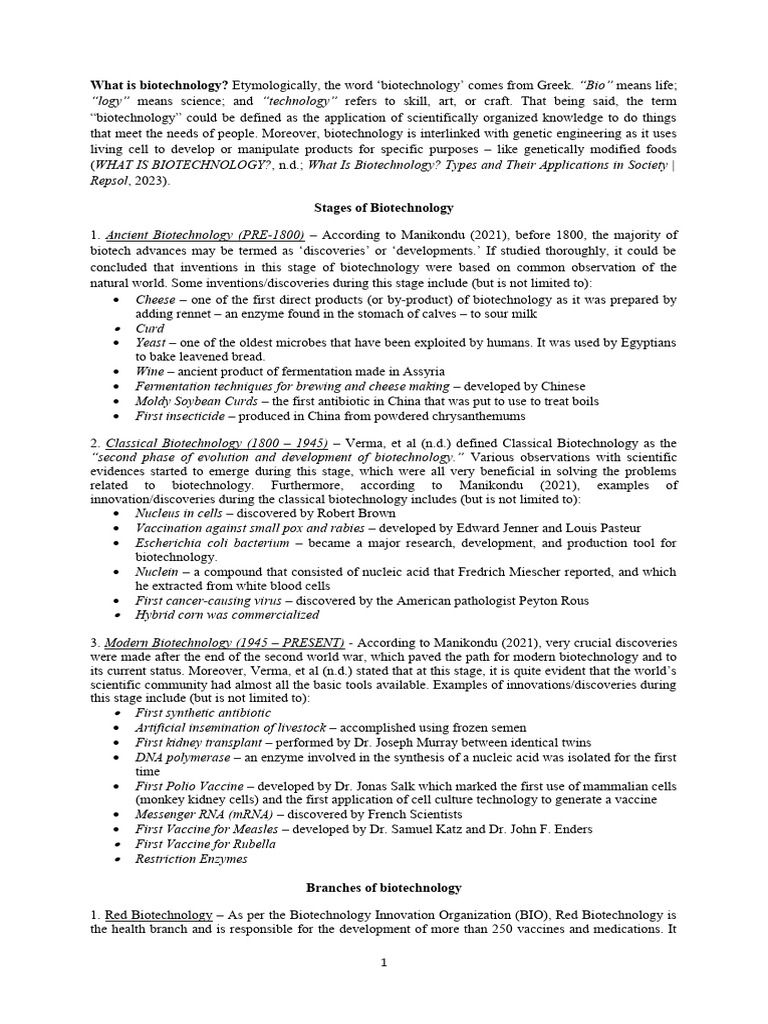 Biotechnology Download Free Pdf Biotechnology Bacteria