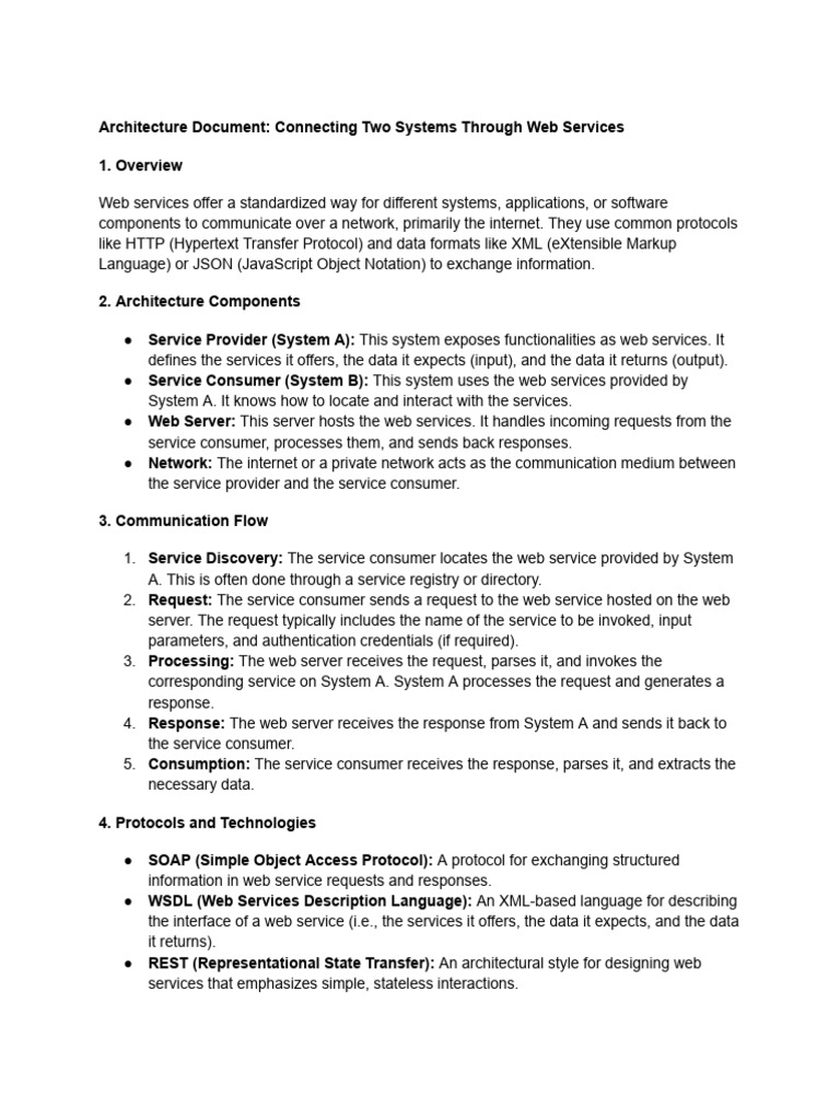 Web Services Architecture Overview | PDF | Web Service | World Wide Web