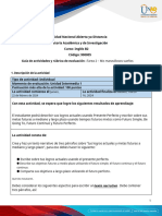 Activity Guide and Evaluation Rubric - Unit 1 - Task 2 - My Wonderful Dreams - En.es