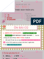 Buổi 8 - Bài 1 - Giới Thiệu Bản Thân (p2)