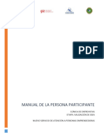 Manual Del Participante - Clinica de Entrevista - Validacion de Idea