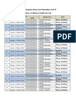 Jadwal Kegiatan Bulan Suci Ramadhan 1445 H (Risma Al-Ittihad & KAFDA)