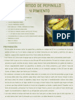 Receta Encurtido de Pepinillo y Pimiento