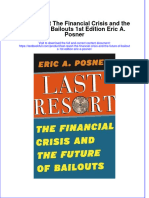 Textbook Last Resort The Financial Crisis and The Future of Bailouts 1St Edition Eric A Posner Ebook All Chapter PDF