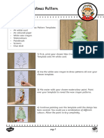 Wax Crayon Christmas Pattern Instructions