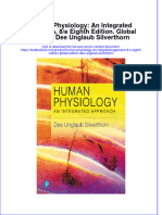 PDF Human Physiology An Integrated Approach 8 E Eighth Edition Global Edition Dee Unglaub Silverthorn Ebook Full Chapter