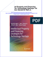 Download textbook Intellectual Property And Financing Strategies For Technology Startups 1St Edition Gerald B Halt Jr ebook all chapter pdf 