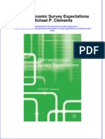 Textbook Macroeconomic Survey Expectations Michael P Clements Ebook All Chapter PDF