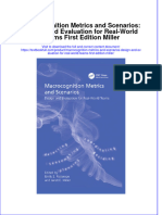 Download textbook Macrocognition Metrics And Scenarios Design And Evaluation For Real World Teams First Edition Miller ebook all chapter pdf 