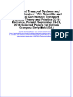 Download textbook Intelligent Transport Systems And Travel Behaviour 13Th Scientific And Technical Conference Transport Systems Theory And Practice 2016 Katowice Poland September 19 21 2016 Selected Papers 1St Ed ebook all chapter pdf 