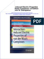 Textbook Interaction Induced Electric Properties of Van Der Waals Complexes 1St Edition Victor N Cherepanov Ebook All Chapter PDF