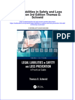 PDF Legal Liabilities in Safety and Loss Prevention 3Rd Edition Thomas D Schneid Ebook Full Chapter