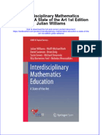 Full Chapter Interdisciplinary Mathematics Education A State of The Art 1St Edition Julian Williams PDF