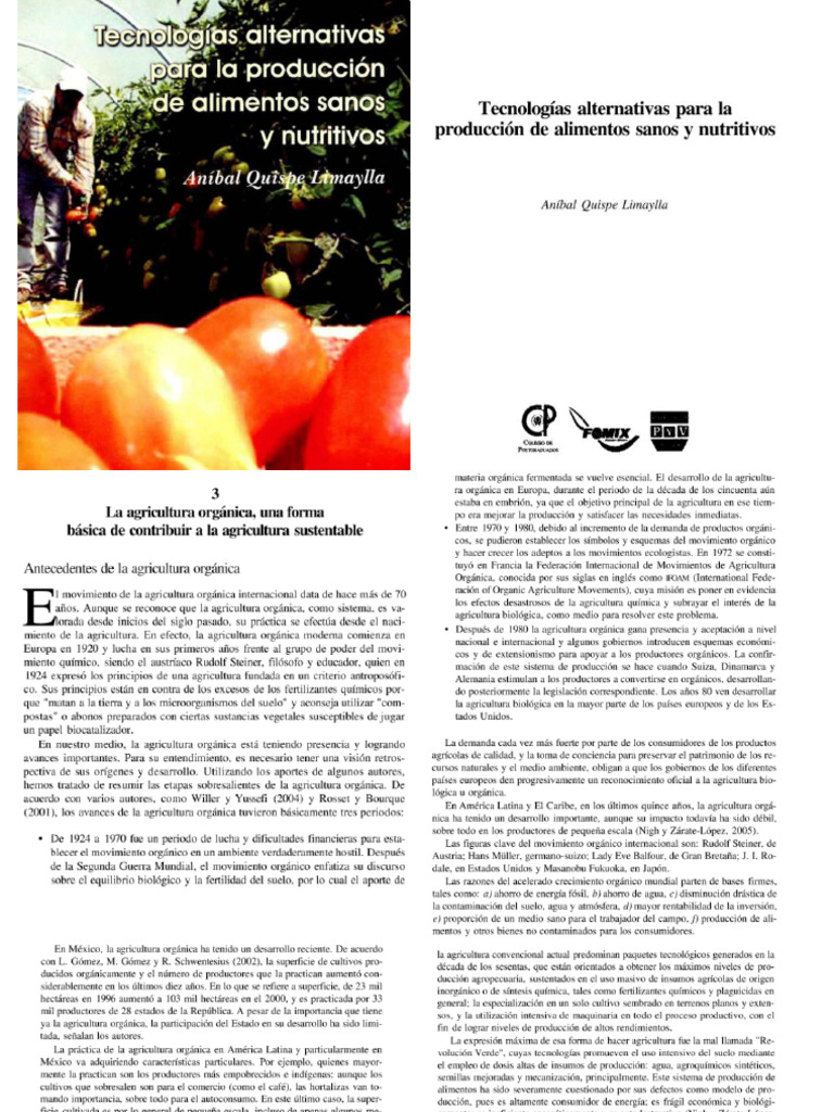 03 - Tecnologías Alternativas para La Producción de Alimentos Sanos y ...