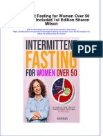 Download textbook Intermittent Fasting For Women Over 50 80 Recipes Included 1St Edition Sharon Milson ebook all chapter pdf 