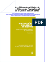 Download pdf Ibn Khaldun S Philosophy Of History A Study In The Philosophic Foundation Of The Science Of Culture Muhsin Mahdi ebook full chapter 