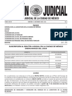 Boletín Judicial del 10 de enero de 2020