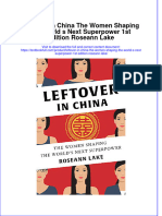 Download textbook Leftover In China The Women Shaping The World S Next Superpower 1St Edition Roseann Lake ebook all chapter pdf 