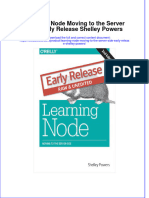 Textbook Learning Node Moving To The Server Side Early Release Shelley Powers Ebook All Chapter PDF