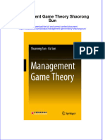 Textbook Management Game Theory Shaorong Sun Ebook All Chapter PDF