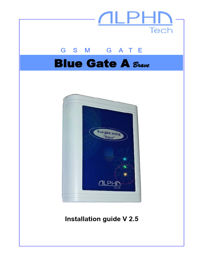 Blue Gate Analog | PDF | Telephone | Usb