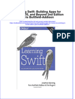 Textbook Learning Swift Building Apps For Macos Ios and Beyond 2Nd Edition Paris Buttfield Addison Ebook All Chapter PDF