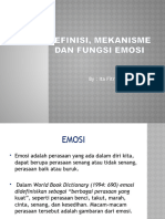 Definisi, Mekanisme dan Fungsi Emosi