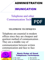 Communication Telephone Techniques PART 6