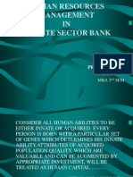 HRM Management in Private Sector Banks