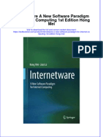 Download textbook Internetware A New Software Paradigm For Internet Computing 1St Edition Hong Mei ebook all chapter pdf 