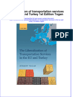 Download textbook Liberalization Of Transportation Services In The Eu And Turkey 1St Edition Togan ebook all chapter pdf 
