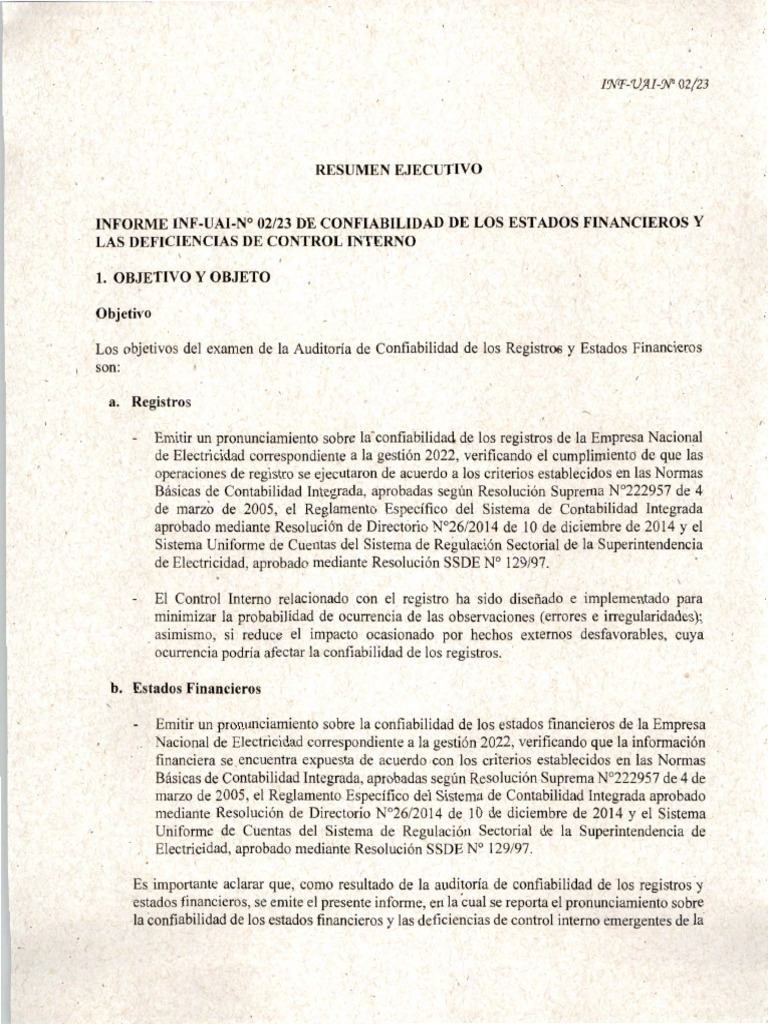 Deficiencias Control Interno | PDF | Estado financiero | Contabilidad