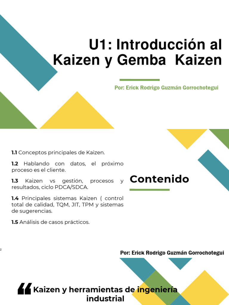 Mejora Continua y Ciclo SDCA en Kaizen | PDF | Lean Manufacturing ...