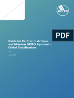 Httpsdownloads.opito.comdownloadsGuide for Centres to Achieve and Maintain OPITO Approval – Global Qualifications June 2022