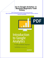 Download textbook Introduction To Google Analytics A Guide For Absolute Beginners Todd Kelsey ebook all chapter pdf 