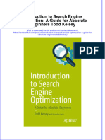 Textbook Introduction To Search Engine Optimization A Guide For Absolute Beginners Todd Kelsey Ebook All Chapter PDF