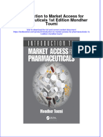 Textbook Introduction To Market Access For Pharmaceuticals 1St Edition Mondher Toumi Ebook All Chapter PDF