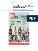 PDF M Organizational Behavior 4Th Edition Steven Mcshane Ebook Full Chapter
