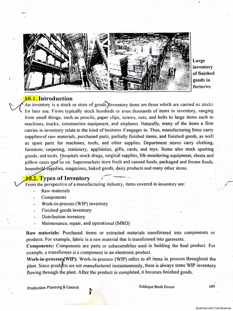 Production Plan Sheet 2 | PDF