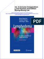 Textbook Lymphedema A Concise Compendium of Theory and Practice 2Nd Edition Byung Boong Lee Ebook All Chapter PDF