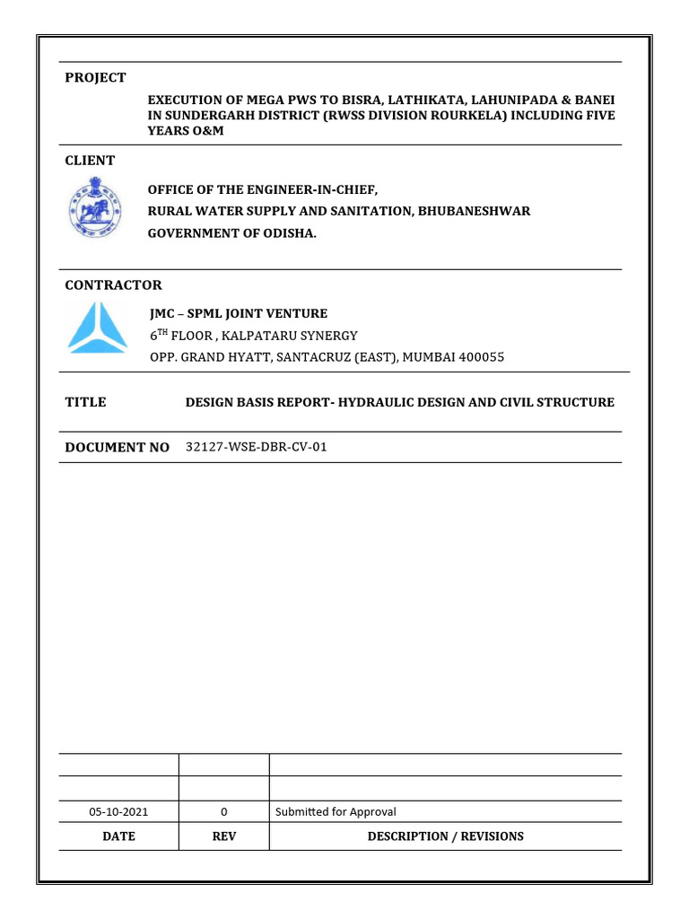 Design Basis Rourkela - R0 - 04-10-21 | PDF | Concrete | Crane (Machine)