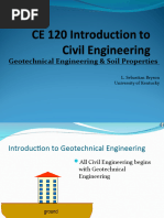 Introduction To Civil Geotechnical Engineering and Soil Properties