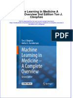 PDF Machine Learning in Medicine A Complete Overview 2Nd Edition Ton J Cleophas Ebook Full Chapter