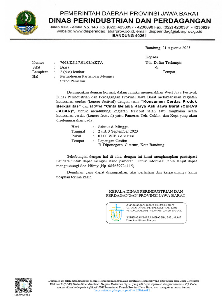 Surat - Permohonan - Tenant - Pameran - v1 - 22082023 - 011939 - Signed ...