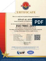 UAF Americo-ISO 9001- ZINAT AL AYSAR