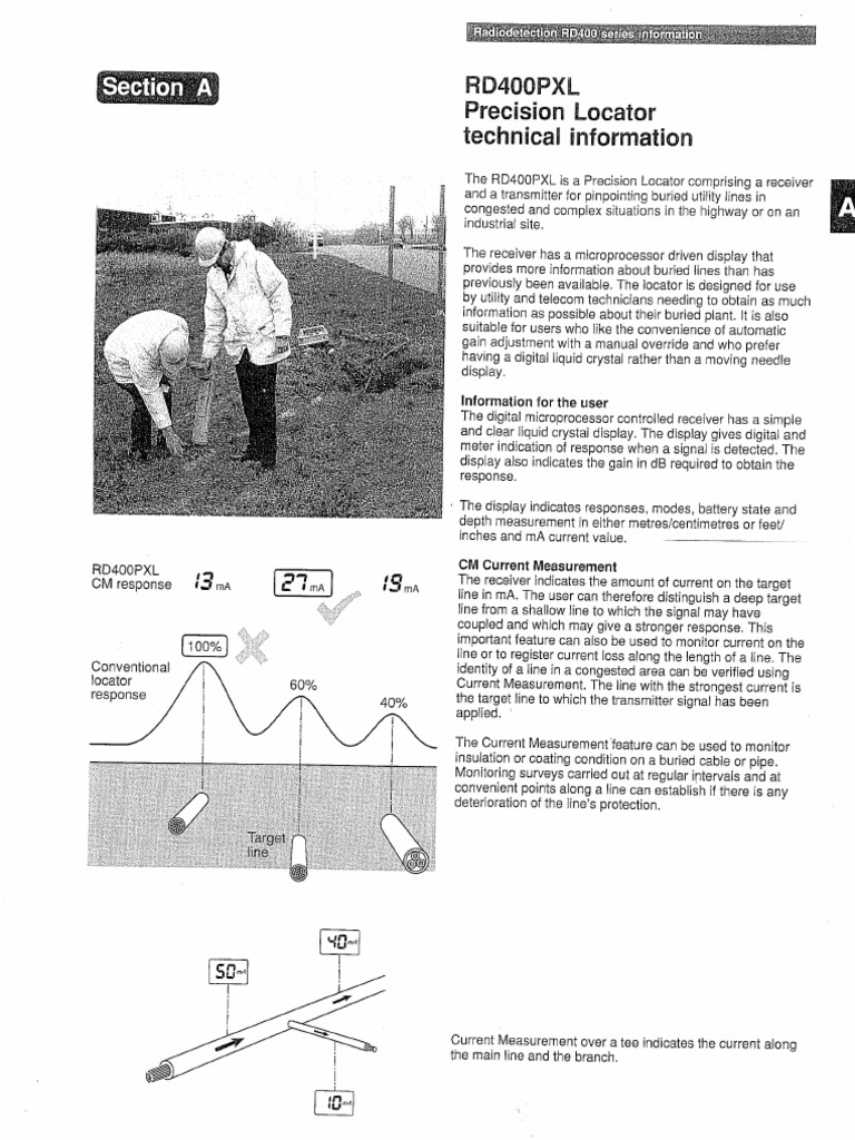 Radiodetection RD400PXL | PDF