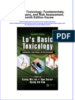 Download textbook Lus Basic Toxicology Fundamentals Target Organs And Risk Assessment Seventh Edition Kacew ebook all chapter pdf 