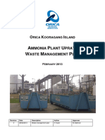 Ammonia Plant Uprate Waste Management Plan - Rev0