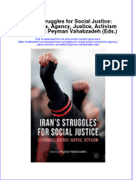 Download textbook Irans Struggles For Social Justice Economics Agency Justice Activism 1St Edition Peyman Vahabzadeh Eds ebook all chapter pdf 