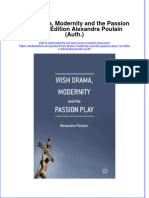 Textbook Irish Drama Modernity and The Passion Play 1St Edition Alexandra Poulain Auth Ebook All Chapter PDF